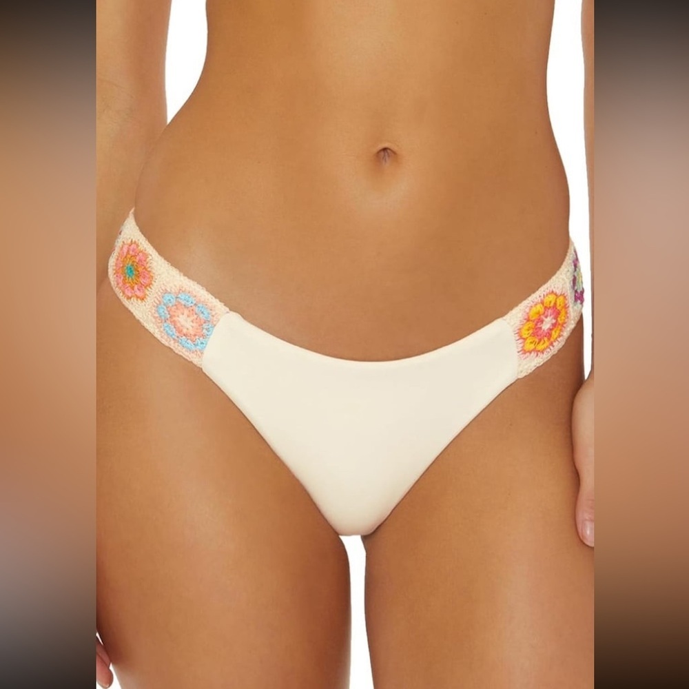 Isabella Rose Women's 1969 Cali Bikini Bottom, Cheeky Coverage NWT size L